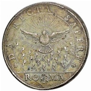 Реверс монеты Папская область, 1 пиастр, 1667, Sede Vacante