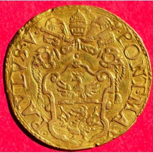 Аверс монеты Папская область, 1 скудо, 1606