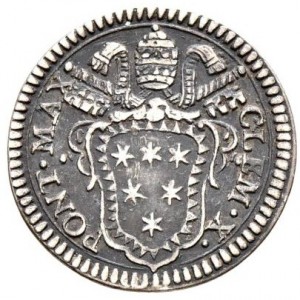 Аверс монеты Папская область, 1 гроссо, 1670, Священное владение Латеранской базилики