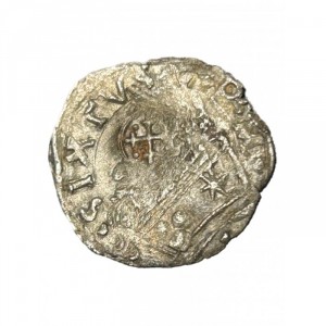 Аверс монеты Папская область, 1 кваттрино, 1589-1590