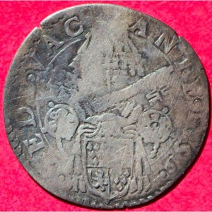 Аверс монеты Папская область, 1 джулио, 1559, Вакантный престол /Святой Петр/