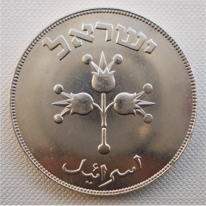Аверс монеты Израиль, 500 прут, 1949