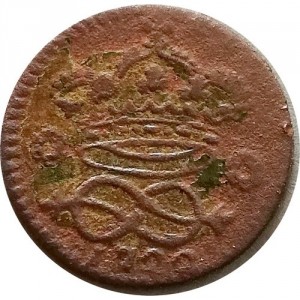 Аверс монеты Савойя, 2 денаро, 1722