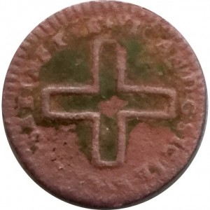 Реверс монеты Савойя, 2 денаро, 1722