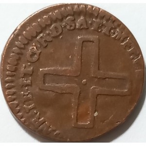Аверс монеты Савойя, 2 денаро, 1725-1730