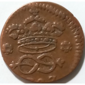 Реверс монеты Савойя, 2 денаро, 1725-1730