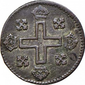 Реверс монеты Савойя, 1 сольдо, 1724-1730