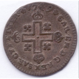 Аверс монеты Савойя, 1 сольдо, 1732-1772