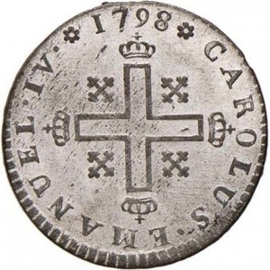 Аверс монеты Савойя, 1 сольдо, 1797-1798