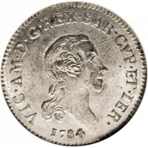 Аверс монеты Савойя, 7.6 сольдо, 1781-1795