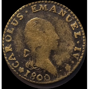 Аверс монеты Савойя, 7.6 сольдо, 1798-1800
