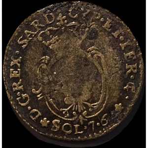 Реверс монеты Савойя, 7.6 сольдо, 1798-1800