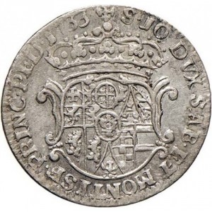 Реверс монеты Савойя, 10 сольдо, 1732-1735