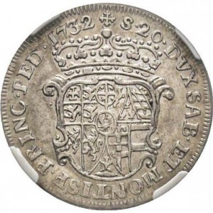 Реверс монеты Савойя, 20 сольдо, 1732