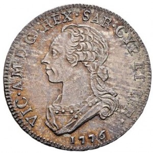 Аверс монеты Савойя, ¼ скудо, 1773-1793