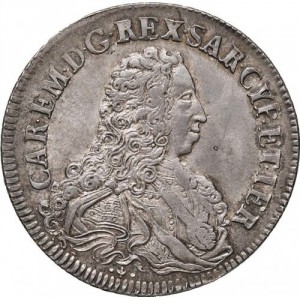 Аверс монеты Савойя, 1 скудо, 1733-1735