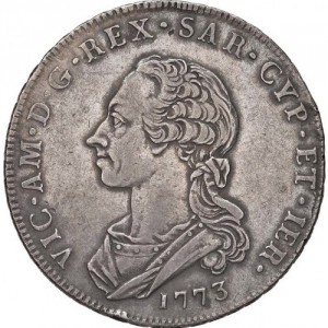 Аверс монеты Савойя, 1 скудо, 1773-1776