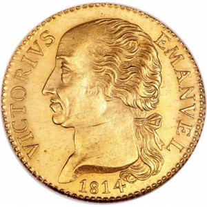 Аверс монеты Савойя, 1 доппия, 1814
