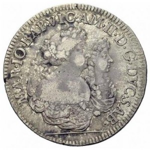 Аверс монеты Савойя, 1 скудо, 1675-1680