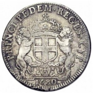 Реверс монеты Савойя, 1 скудо, 1675-1680
