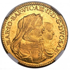 Аверс монеты Савойя, 1 доппия, 1675-1680
