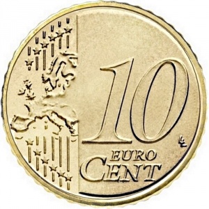 Реверс монеты Андорра, 10 евроцентов, 2014-2025