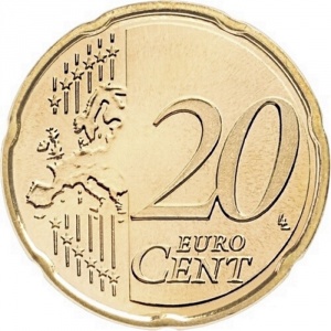 Реверс монеты Андорра, 20 евроцентов, 2014-2025
