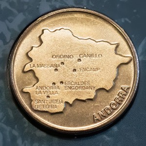 Реверс монеты Андорра, 50 сантимов, 2005-2008