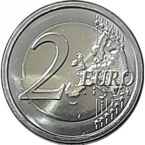 Реверс монеты Андорра, 2 евро, 2022, Карл Великий