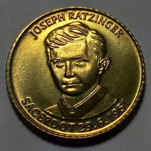 Реверс монеты Андорра, 1 сантим, 2006, Новый Папа Бенедикт XVI