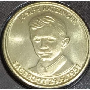 Реверс монеты Андорра, 2 сантима, 2006, Новый Папа Бенедикт XVI