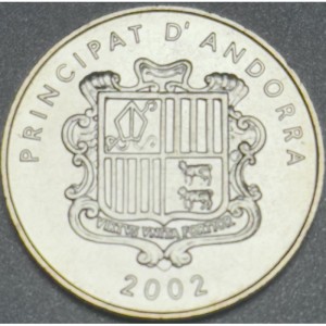 Аверс монеты Андорра, 10 сантимов, 2002, Церковь Святого Хуана-де-Каселлеса