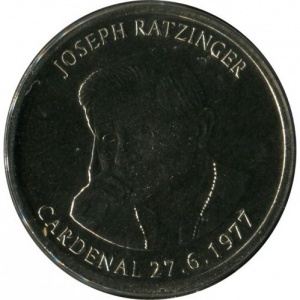 Реверс монеты Андорра, 25 сантимов, 2006, Новый Папа Бенедикт XVI