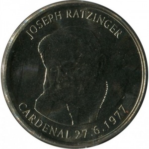 Реверс монеты Андорра, 50 сантимов, 2006, Новый Папа Бенедикт XVI