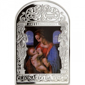 Реверс монеты Андорра, 15 динеров, 2011, Мадонна эпохи Возрождения - Мадонна Литта