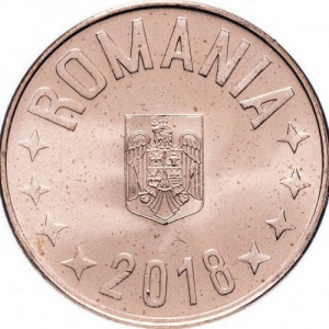 Аверс монеты Румыния, 5 бань, 2018-2026