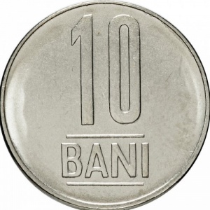 Реверс монеты Румыния, 10 бань, 2005-2017