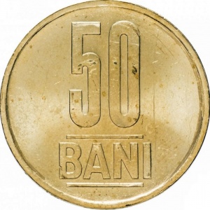 Реверс монеты Румыния, 50 бань, 2005-2017