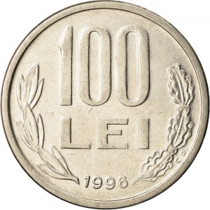 Реверс монеты Румыния, 100 леев, 1991-2006