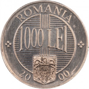 Аверс монеты Румыния, 1000 леев, 2000-2006