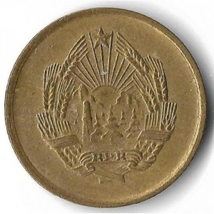 Аверс монеты Румыния, 1 бан, 1953-1954