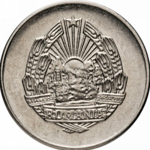 Аверс монеты Румыния, 5 бань, 1966