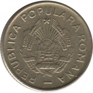 Аверс монеты Румыния, 10 бань, 1954