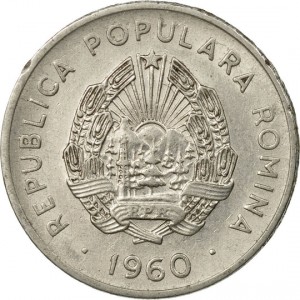 Аверс монеты Румыния, 15 бань, 1960