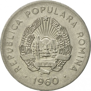 Аверс монеты Румыния, 25 бань, 1960