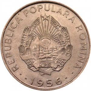Аверс монеты Румыния, 50 бань, 1955-1956