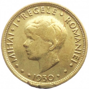 Аверс монеты Румыния, 5 леев, 1930