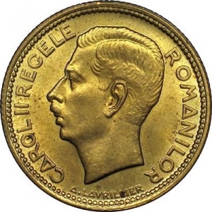 Аверс монеты Румыния, 10 леев, 1930