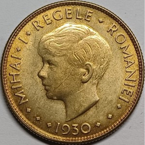 Аверс монеты Румыния, 20 леев, 1930