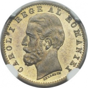 Аверс монеты Румыния, 1 бан, 1888